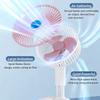 2026 Desktop Retractable Fan USB Rechargeable Folding  Portable Silent Mini Air Circulator for Student Dorm Home Office