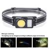 Headlamp Flashlight Waterproof Multifunction USB Rechargeable with Adjustable Band for Night Fishing Cycling Work
