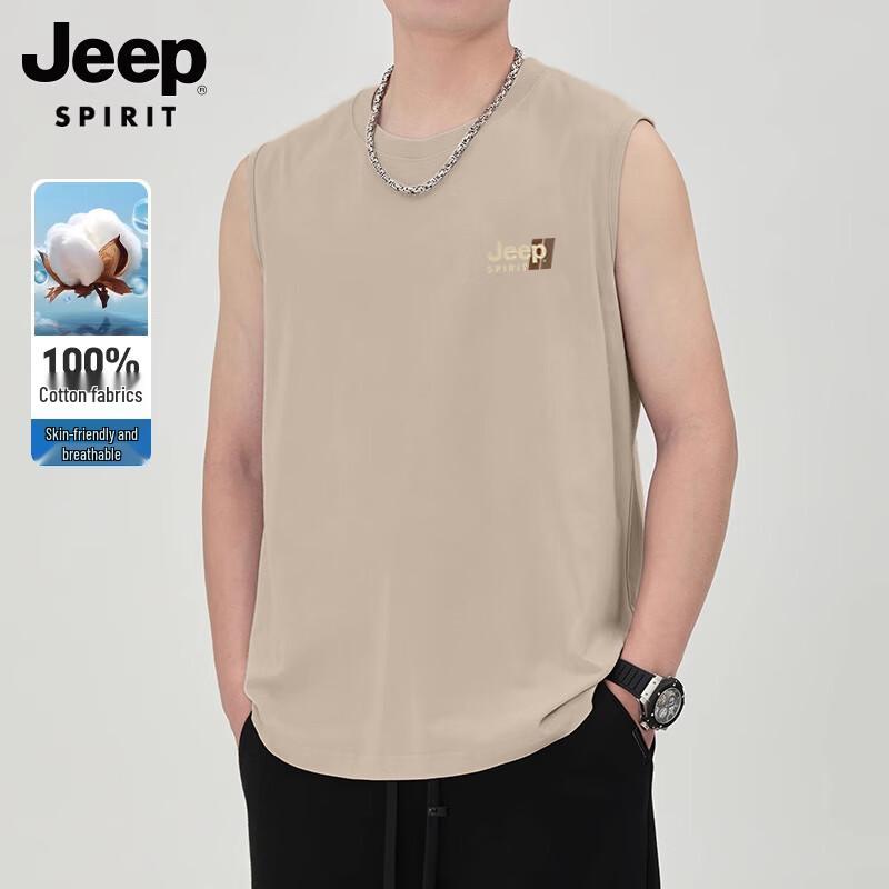 Мужская хлопковая майка JEEP SPIRIT с круглым вырезом 2XL