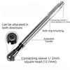 Universal Offset Impact Extension Wrench Manual Automatic High Torque 1/2 Ratchet Tool For Repair Projects