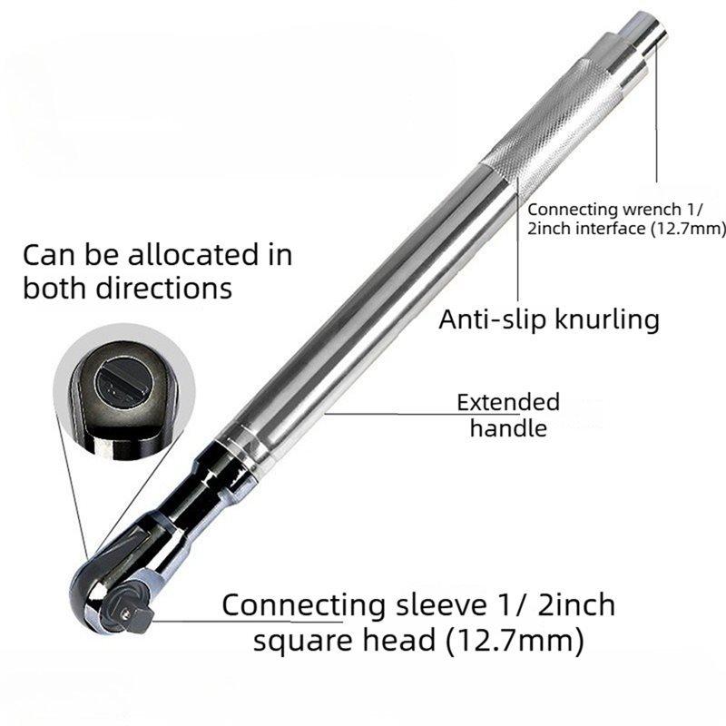 Universal Offset Impact Extension Wrench Manual Automatic High Torque 1/2 Ratchet Tool For Repair Projects