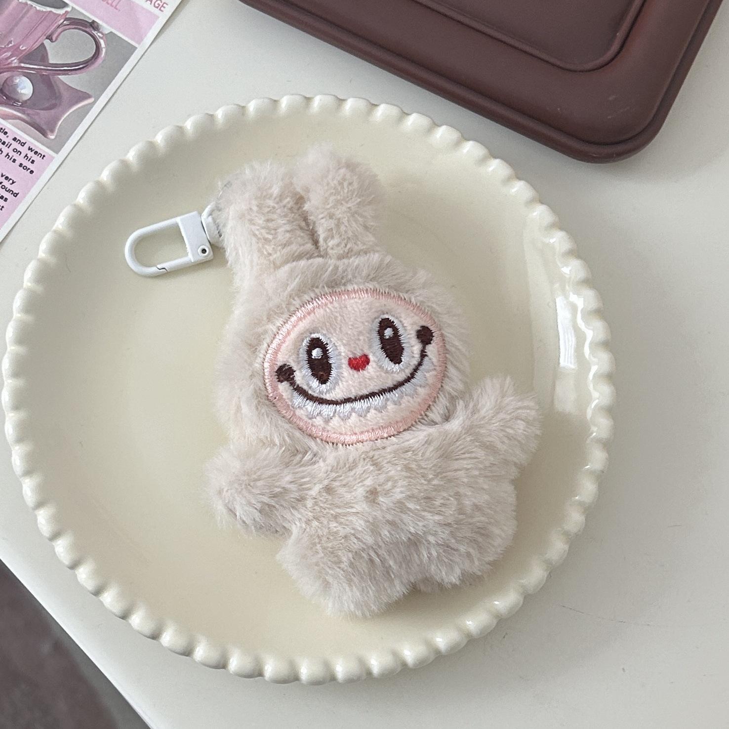 

Плюшевый Рабубу Милый Мультяшный Брелок – Мягкий Пушистый Аксессуар для Рюкзака для Пар и Друзей