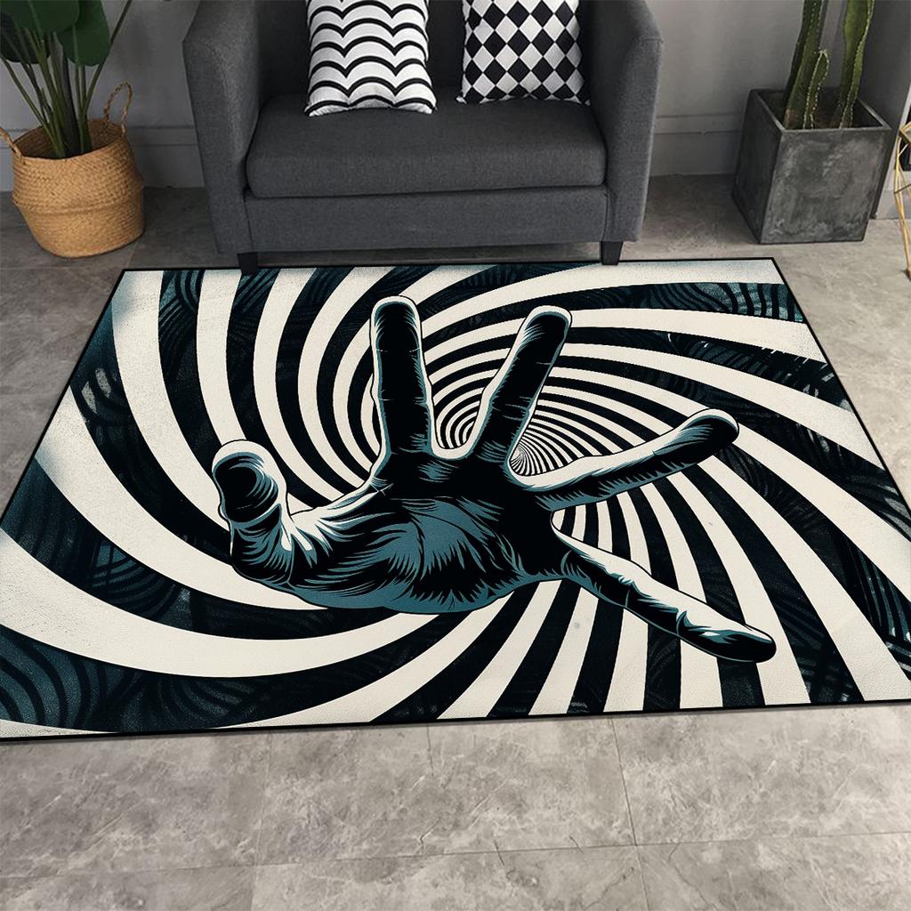 Halloween 3D Decoration Carpet Living Room Sofa Area Rugs Customizable Interesting Porch Welcome Doormat Non-slip Washable Rug