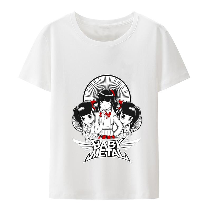 Novinka BABYMETAL Tričko Heavy Metal Elektroakustická kapela Rocková kapela Unisex a ženy Dárek Volný čas Street Hip-hop Módní Tričko