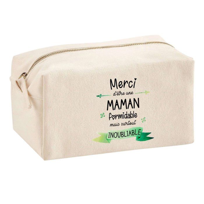 Trousse multifonction Merci Maman Inoubliable Femme Cadeau Anniversaire Collègue Remerciement | Trousse Scolaire Fournitures Bureau