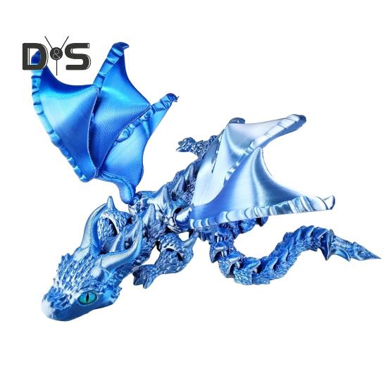 

3D-печатный дракон, шарнирный дракон с крыльями, гибкий дракон, настольная игрушка для снятия стресса у домашних животных, декор для домашнего офиса