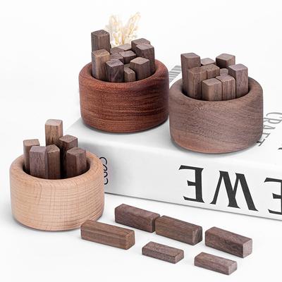 1PC Essential Oil Diffuser Wood Unique Eco-Friendly Fireless Aroma Aromatherapy Fragrance Diffused Home Office Decoration Crafts