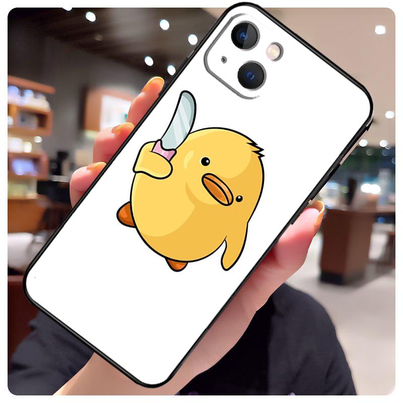 Duck With Knife Duck Cute Case For iPhone 13 Pro Max 16 15 11 12 14 17 Pro Max mini 15 16 Plus 16e 17 Air Phone Cover