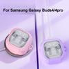 Transparent Earphone Case Full Cover Shell with Phone Stand Protective Case Shockproof Silicone for Samsung Galaxy Buds4/4pro