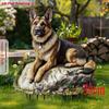 Sauehund akryl, 2D flat, hagedekorasjon, egnet for blomsterpotter, stue, fest, gaver, ornamenter