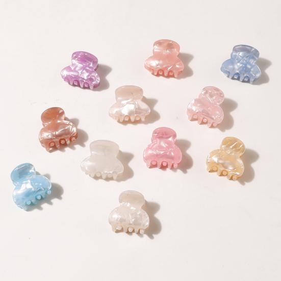 Small Hair Claw Jelly Color Hair Styling Clip Mini Size Updo Shark Hair Claw Versatile Hair Accessory