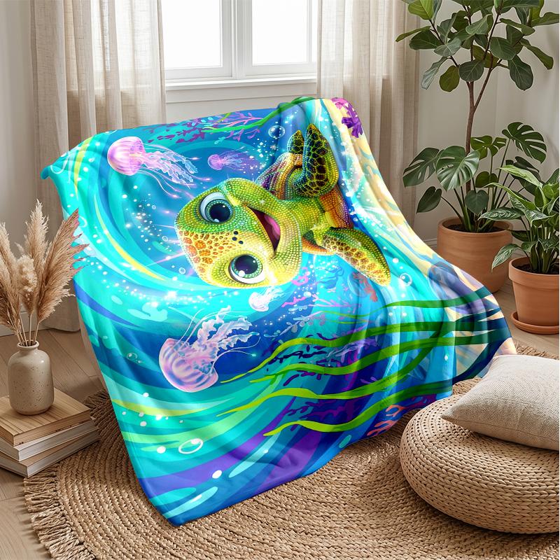 Neon Music Headphones Theme Blanket Lightweight Warm Flannel Blanket Decorative Throw Blanket for Home Decoration