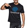 Unisex T Shirts Fashion Cotton Tshirt Dreamcast Logo On Black Short Sleeve Comfort Tshirt Retro Comfortable Unisexs Tshirt
