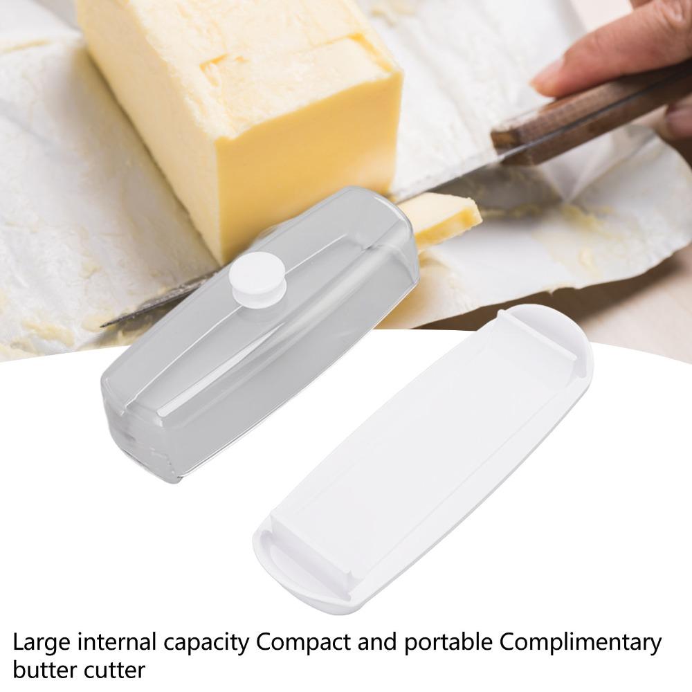 Transparent Cover Butter Storage Box Plastic Cheese Storage Container For Countertop
