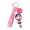 Adorable Cartoon Street Dance Girl Keychain Creative Soft Rubber Cute Doll Accessory For Backpacks