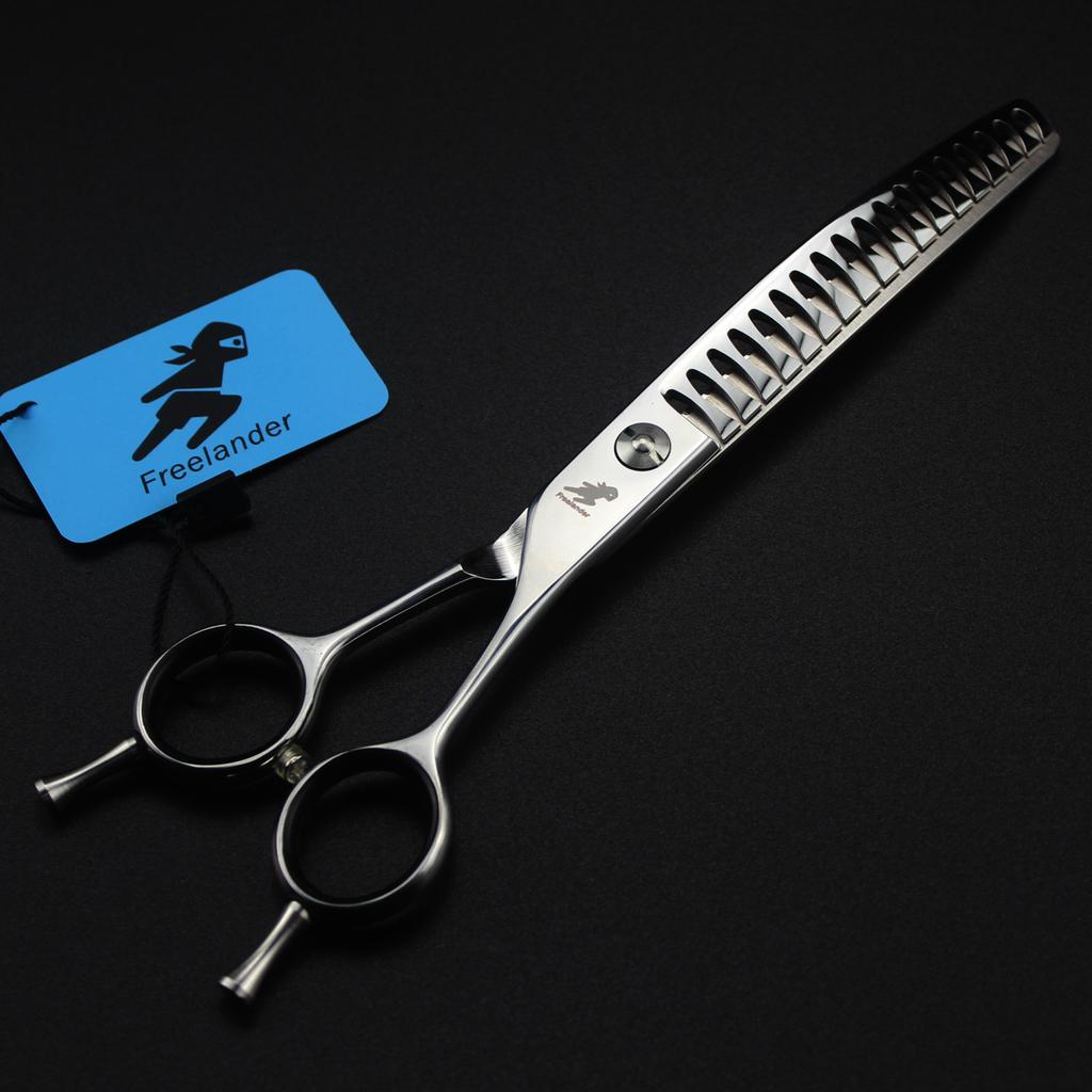 7.0 inch dense teeth, fishbone teeth, pet grooming scissors, tooth scissors, curved scissors, pet trimming scissors, thin scissors