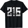 Vintage Cleveland Ohio 216 Area Code Skyline BLACK T-Shirt S3