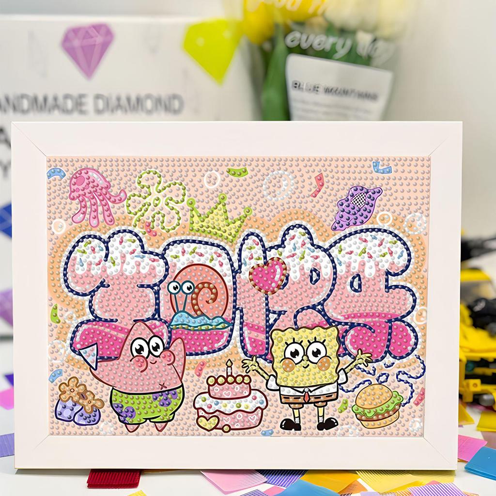 Kit de Peinture Diamant 5D Sanrio Encadré – Jouet Éducatif pour Enfants