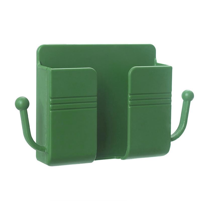 Wall Mounted Storage Box Mobile Phone Plug Wall Holder Charging Sundry Organizer