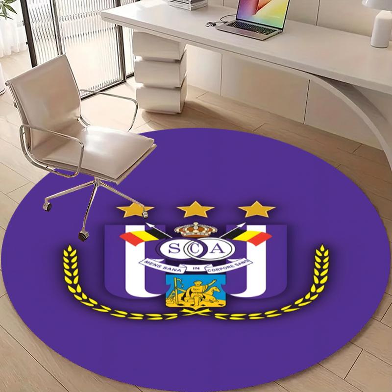 Personalized Anderlecht Round Chair Office Rug - Perfect for Mat, Office Chair & More - Ideal Gift for Birthdays and Holidays
