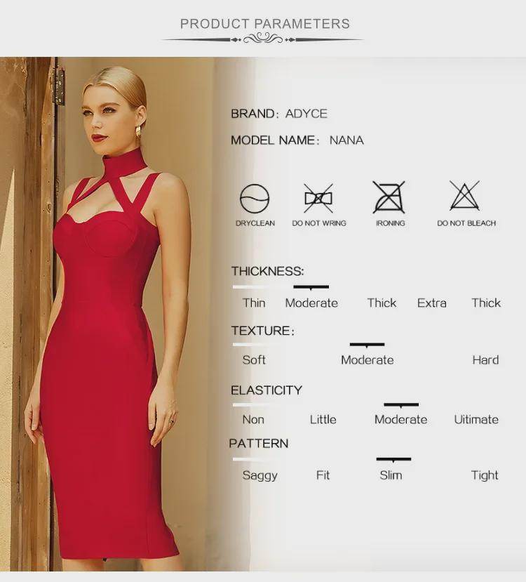 Sexy ärmelloses Stehkragen Wickel-Midikleid