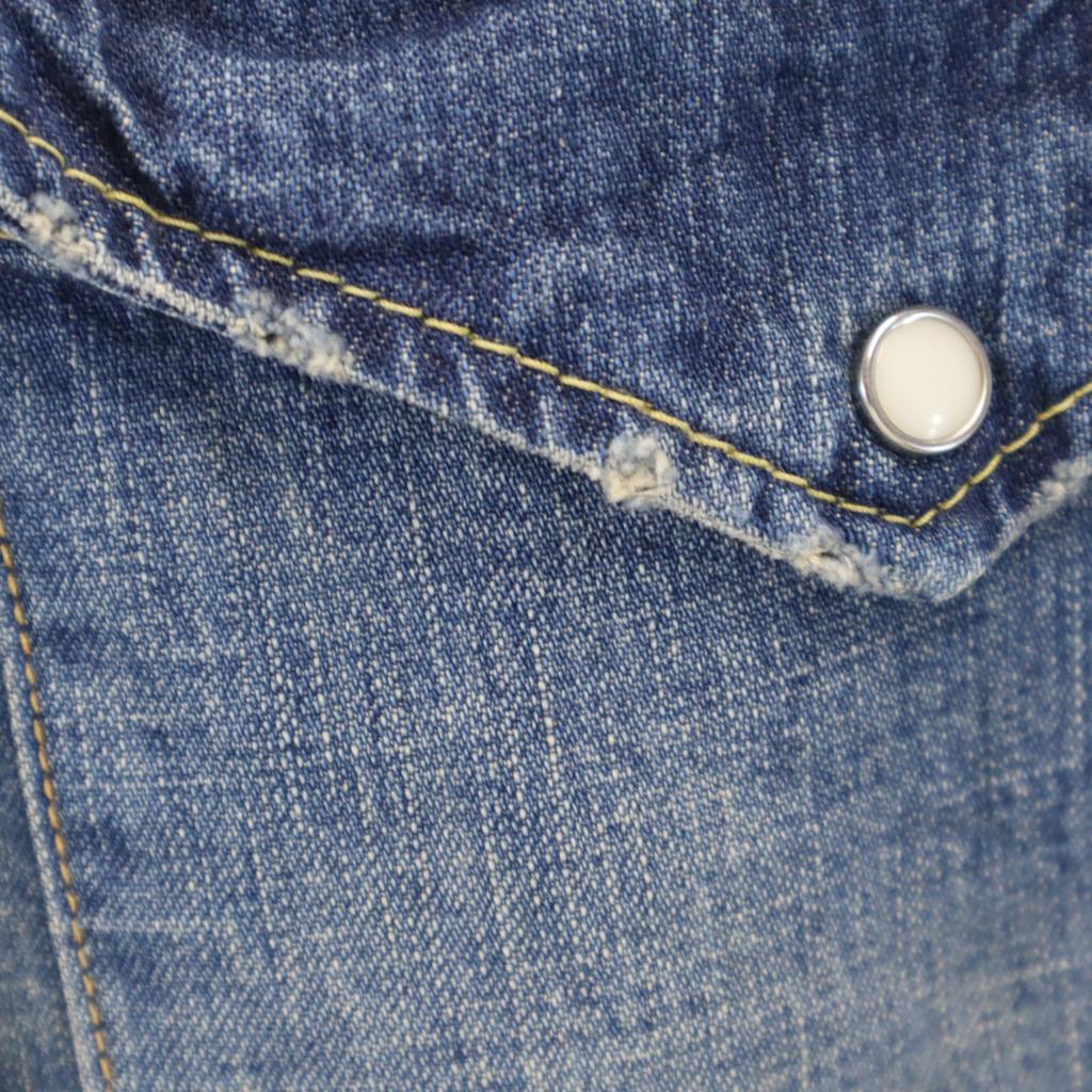 REMI RELIEF fabriqué au Japon Chemise Western en jean à manches longues S Femme Occasion