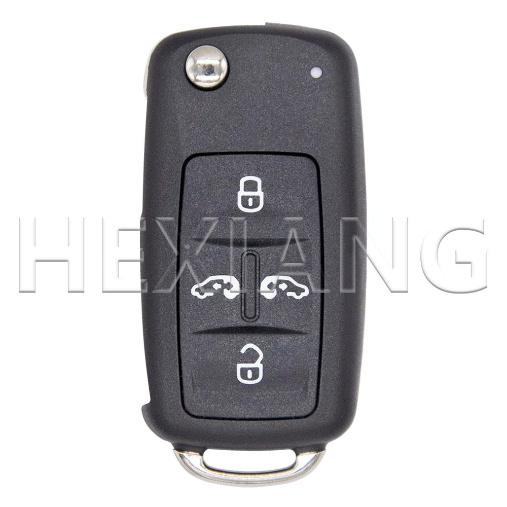 DR 4/5 Button Replacement Flip HU66 Car Key Shell Case Fob For Volkswagen VW Sharan Multivan T5 Caravelle MPV