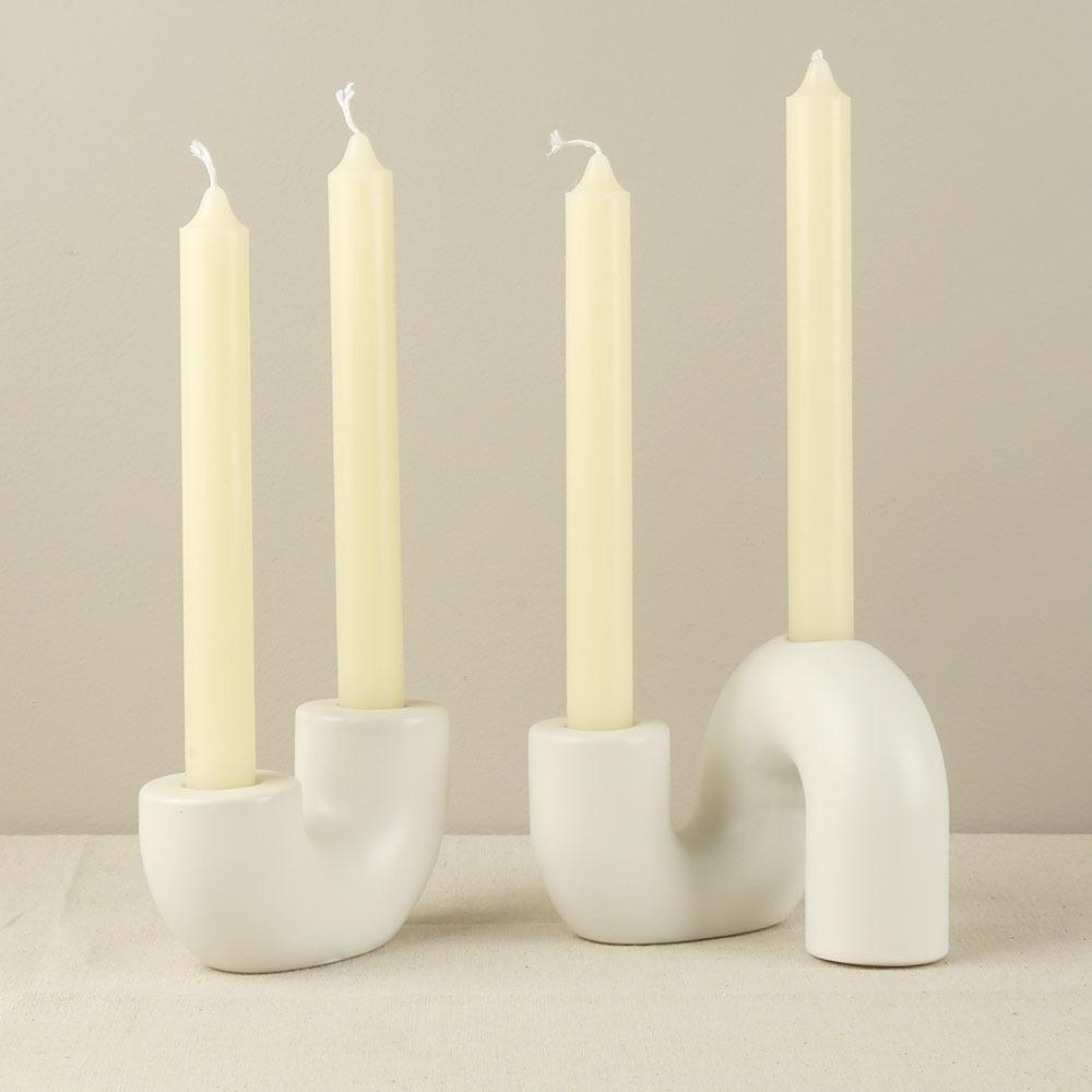 Ceramic Candle Holder European Minimalist Romantic Decorative Table Centerpiece Home Decor For Couples And Women Wedding Gift