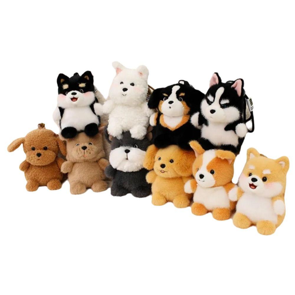 Kleine Rugzak Puppy Sleutelhanger Hond Pluche Tas Sleutelhanger Leuke Rugzak Decoratie Auto Decoratie