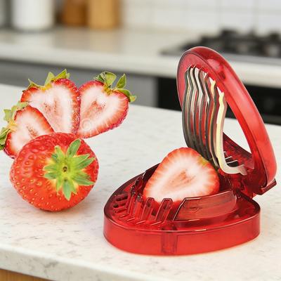 BEPAN Strawberry Slicer Fruit Cutting Tool Cake Fruit Platter Kitchen Vegetable Fruit Divider Home Supplies Household Goods