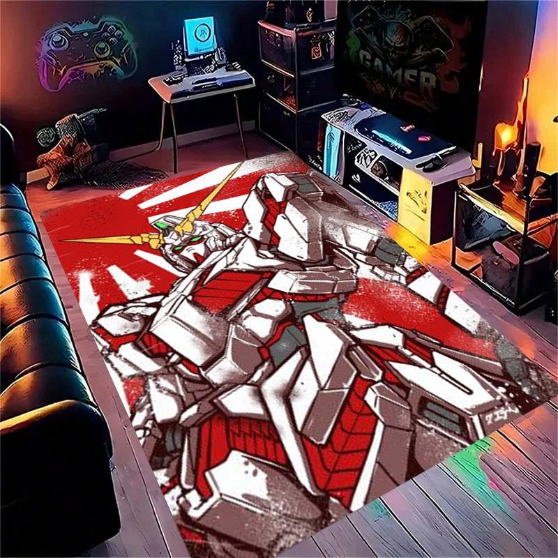 G-Gundam-m Cartoon Robot Gift Carpet Rug for Bedroom Living Room Home Sofa Decoration Kids Game Play Decor Floor Mat