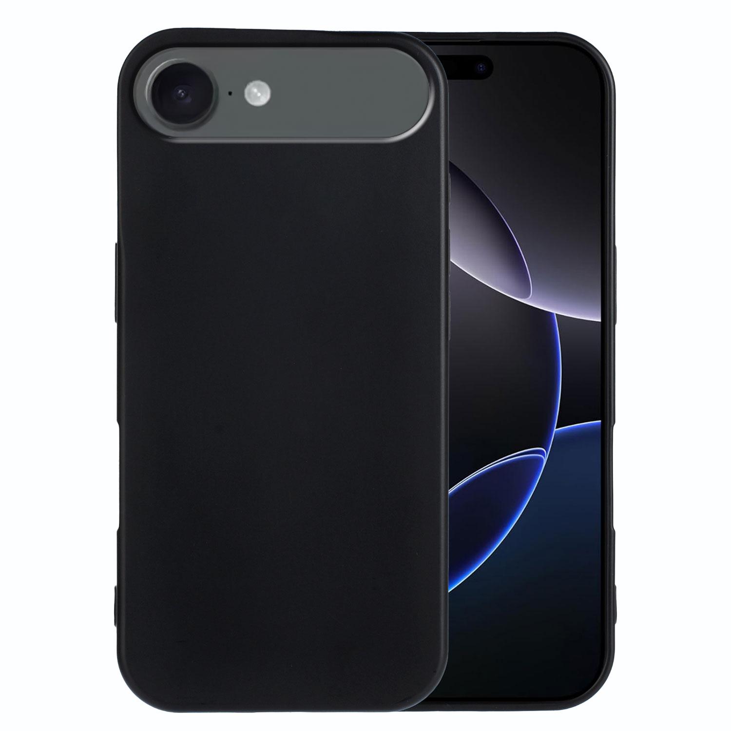 

Для iPhone 17 Air Чохол з ТПУ М який Матовий Захист від відбитків пальців Задня кришка телефону Black