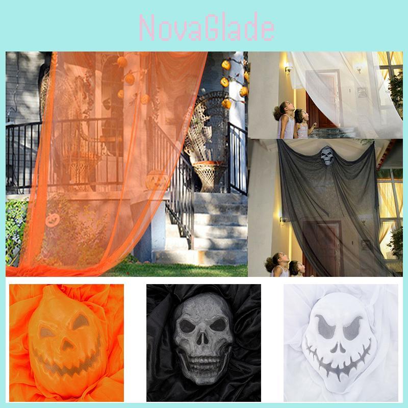 Decorazione di Halloween Spettrale 3,3m Appesa Spettro Fantasma con Braccia Mobili