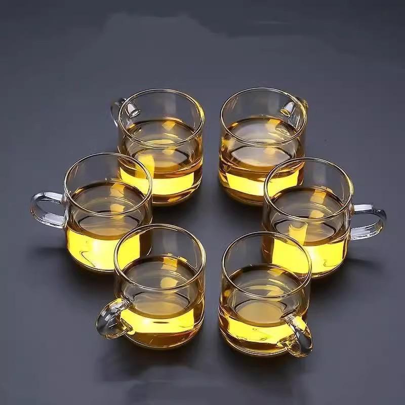 High-Temperature Resistant Borosilicate Glass Teapot with Red Sandalwood Side Handle for Electric Ceramic Stove Tea Making