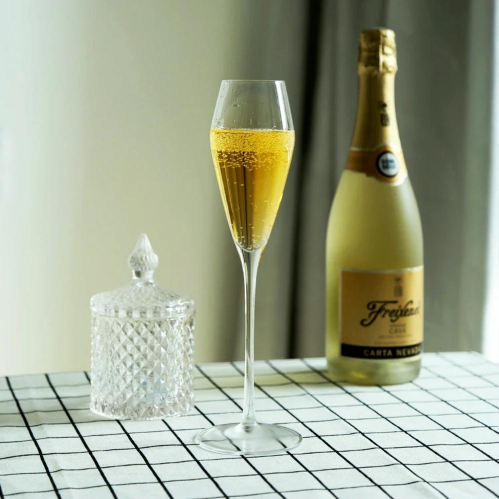 1 PIÈCE Verres Flûtes à Champagne Bordure Or Verres à Cocktail Élégamment Conçus Soufflés à la Main, Sans Plomb, Coupes à Champagne