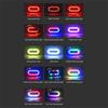 Equipments Rainbow LED Bike Tail Light USB Charging Waterproof Bicycle Lights 14 Modes Rechargeable Rear Taillight Camping