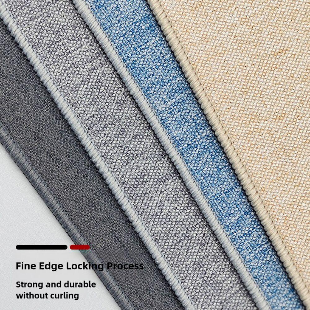 Modern Linen Mouse Pad Rubber Non-slip Computer Laptop Mousepad Large Waterproof Keyboard Mice Mat Home Office