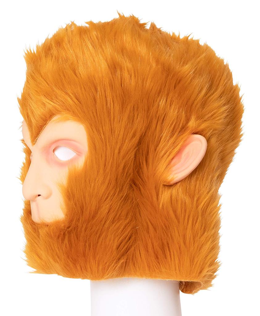 Clearstone Monkey Rubber Mask, Unisex, Brown, for Halloween Cosplay