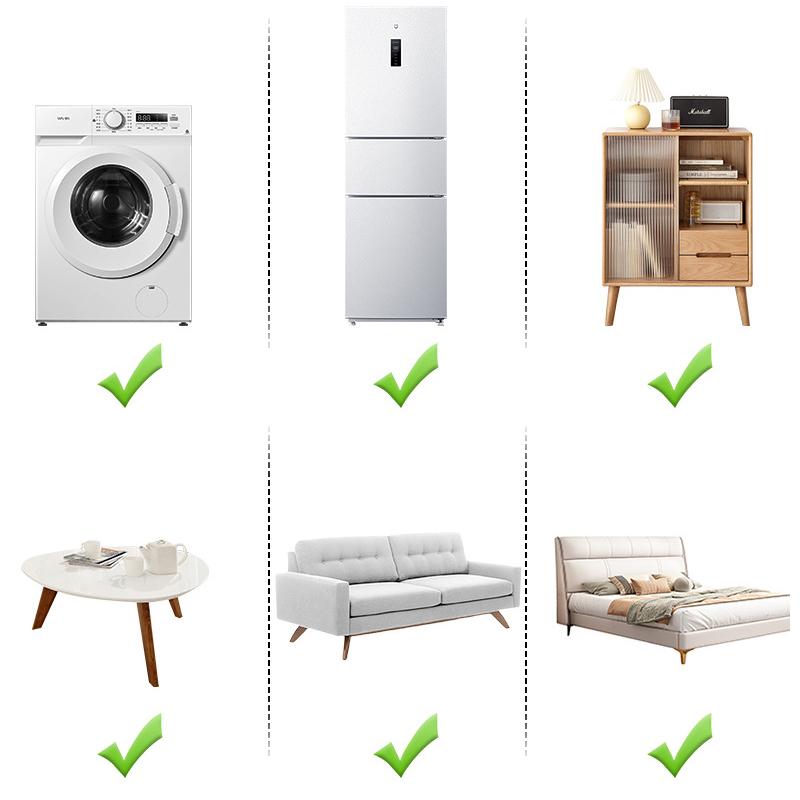 4pcs Anti Vibration Feet Pad Rubber Mat Anti Slip Silent Dampers Stand Universal Washing Machine Refrigerator Furniture Foot Pad