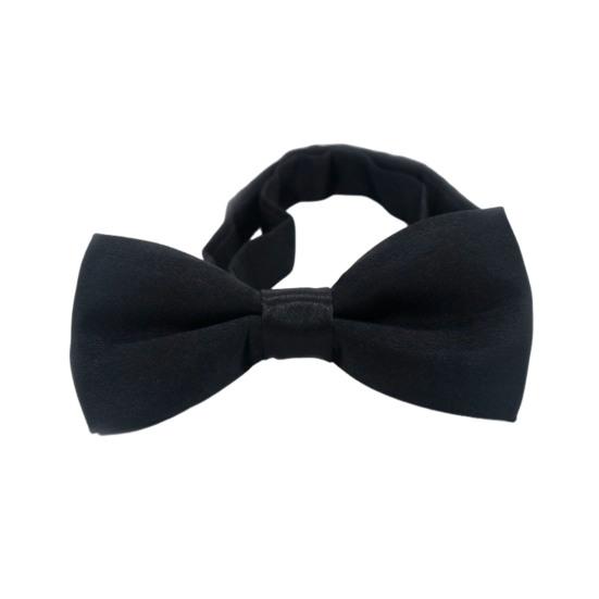 Bow Ties for Boys Solid Color Pre-tied Kids Bow Ties Adjustable Neck Bowtie for Graduation Wedding Party School Casual
