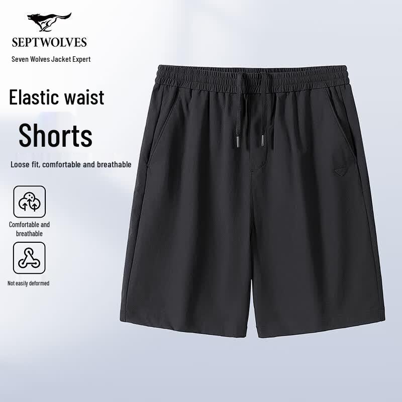 Septwolves Men s Casual Straight-Leg Summer Shorts L