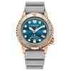 Série PROMASTER 200 metros à prova d'água mostrador de data luz Quartzo pulseira de PU 36,5 mm relógio masculino mostrador azul EO2023-00W