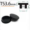 Schwarzer Silikonstopfen Ø 6mm-81,3mm Runde Staubdichte Dichtkappe Hitzebeständiger Silikon-Lochstopfen Dichtungs-Endkappe Schutzhülle