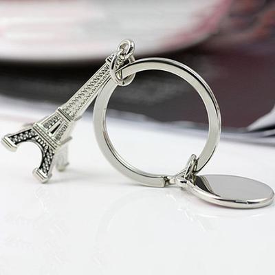 Paris Eiffel Tower Model Pendant Keychain Keyring Keyfob Key Chain