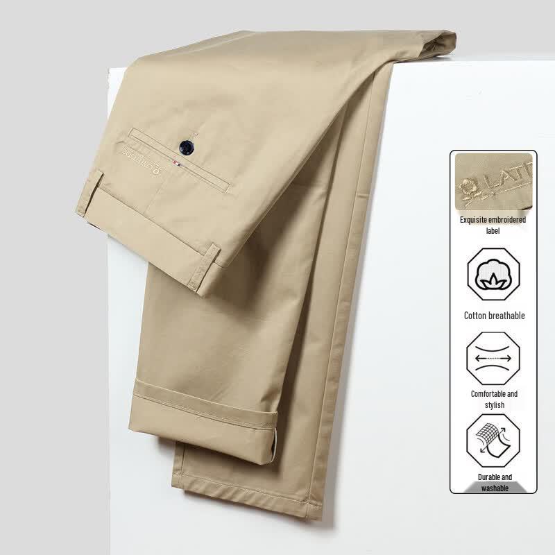 MONTAGUT Men s Straight-Leg Casual Pants 40