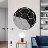 Sports Theme Acrylic Mirror Wall Sticker Basketball Football Soccer Decal Kids Boys Room Home Waterproof Mural