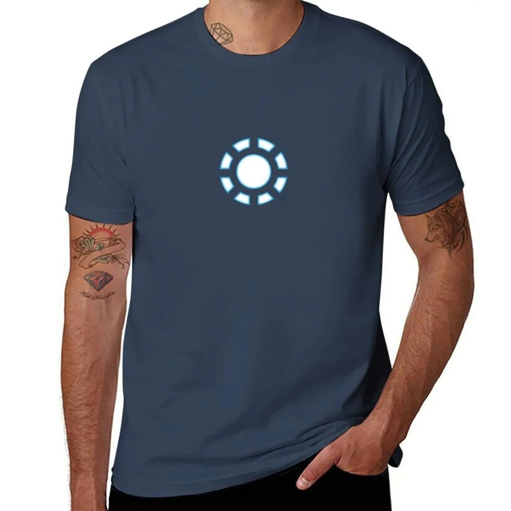 Arc Reactor Tshirt Quick Drying Korean Fashion Men Graphic T Shirts