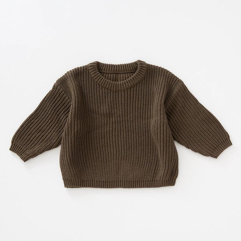 Autumn New Baby Boys Girls Clothes Baby Sweater Toddler Knit Sweater Newborn Knitwear Long Sleeve Cotton Baby Pullover Tops