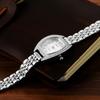 Women's Watch Stretch Band Waterproof Silver Stylish Analog Display Free Size Stainless Steel Band Quartz Watch Fashion Accessory - Birthday