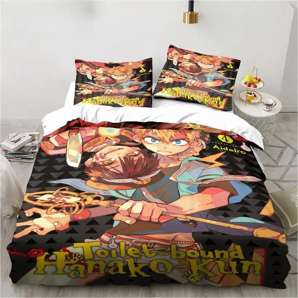 Anime Toilet-Bound Hanako-kun 3D Printed Bedding Set Duvet Covers Pillowcases Comforter Bedding Set Bedclothes Bed Linen